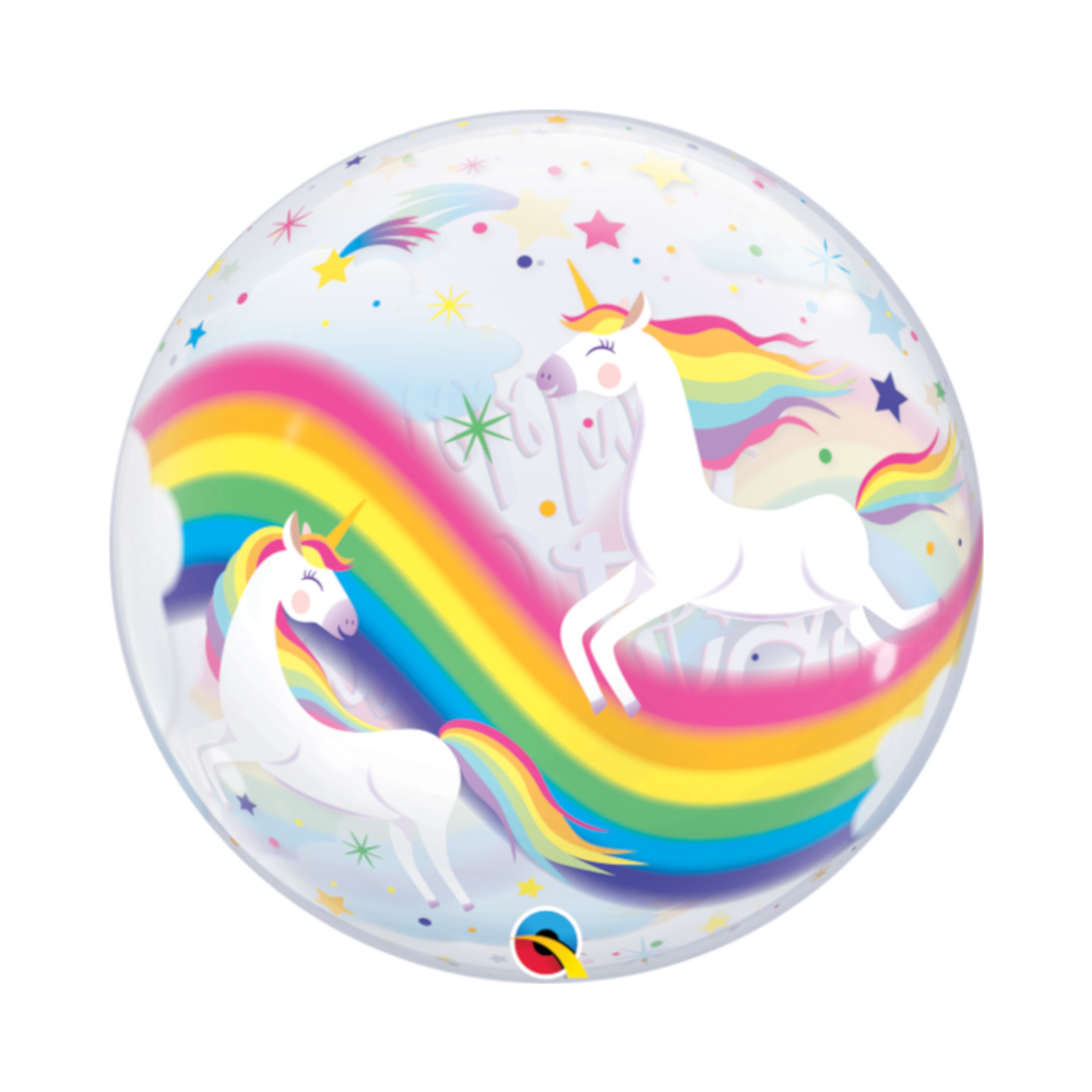 Burbuja Happy Birthday Unicornio